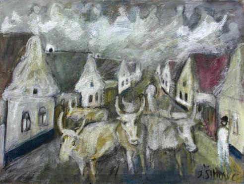 Z paši, olejomaľba, 2001