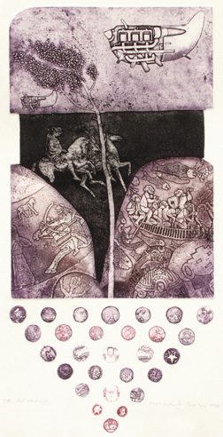 Orbis pictus III, lept, akvatinta, 1997