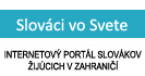 Slováci vo Svete - Internetový portál Slovákov žijúcich v zahraničí