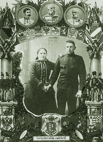 Anna Pavlovičová a Jozef Maďar, koniec 19.storočia, Pivnica;
fotografiu poskytla: Zuzana Týrová