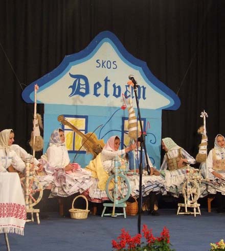 In the category of the dancing concert the winners are members of the folklore ensemble from Hložany.