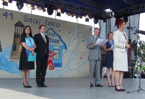 41st annual of the Festival was opened by Anna Tomanová-Makanová the president of National Council of Slovak Minority under which patronage this Festival was held.