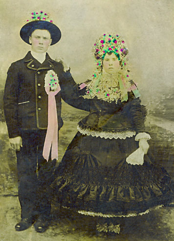 Zuzana Párnická a Juraj Sabo, 1913, Báčsky Petrovec;
fotografiu poskytla: Anna Lačoková