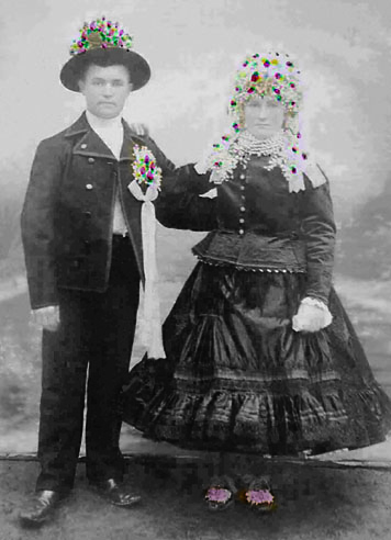 Zuzana a Pavel Hrubíkoví, 1911, Hložany;
fotografiu poskytol: Đorđe Dragomirović