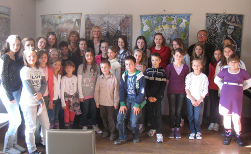 In the end there has been made a collective picture, all contestants and the jury.  