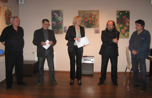 Sava Stepanov, Pavel Čani, Milina Sklabinska, Vladimir Valentik and Miroslav Nonin