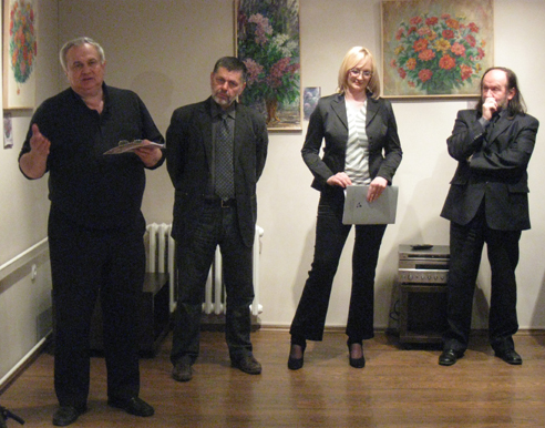 Sava Stepanov, Pavel Čani, Milina Sklabinska and Vladimir Valentik 