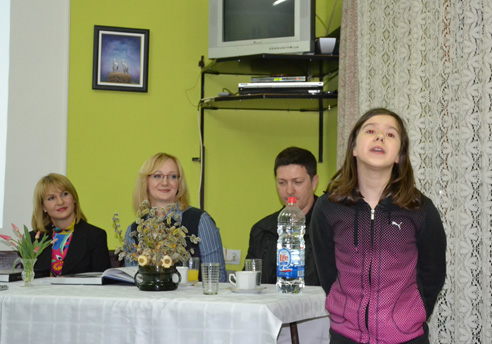 Young talented reciters from Aradac presented themselves during the program of the book presentation