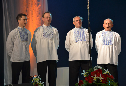Male singing group called plain field of the court house 3rd October Kovačica.