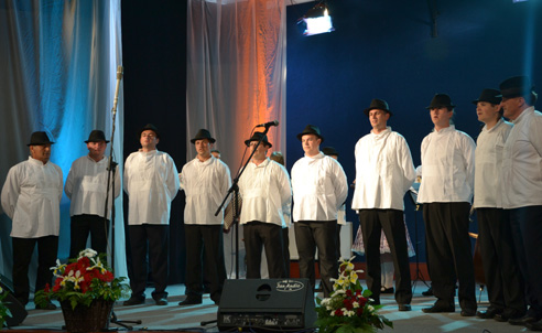 Male singing group KUS Brotherhood  from Hajdušica.