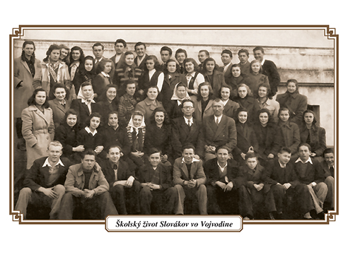 Prvá generácia učitelskej školy 1947 Báčsky Petrovec – profesor Ján Pavlov Fotografiu poskytol Rastislav Zorňan