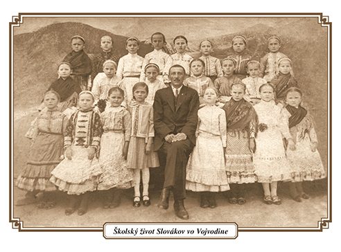 Slovenskí žiaci, Kysáč, začiatok XX. storočia Fotografiu poskytla Zuzana Ďurovková