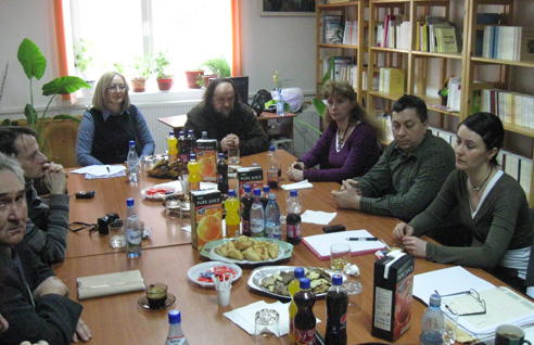 Záber z pracovného stretnutia k podujatiu Na jarmoku 2010