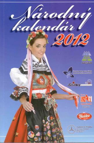 Titulná strana Národného kalendára 2012, na ktorej je odfotografovaná Anna Zorňanová