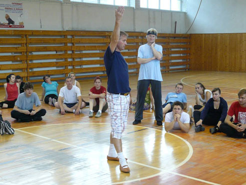 Pavel Smilek s účastníkmi Letnej školy choreografie