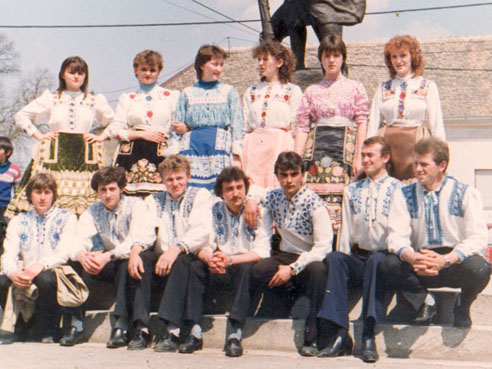 Dobanovskí folkloristi v 80. rokoch minulého storočia 