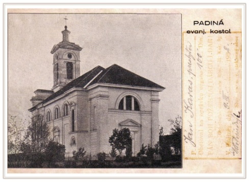 Padina 1938, pohľadnicu poskytla Martina Valentová z Padiny