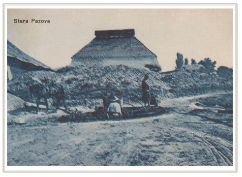 Stará Pazova 1921, pohľadnicu poskytol Jaroslav Miklovic zo Starej Pazovy